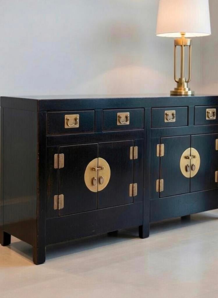 Aziatisch Chinees dressoir, authentiek kastje, oosters., Huis en Inrichting, Kasten | Dressoirs, Zo goed als nieuw, Ophalen