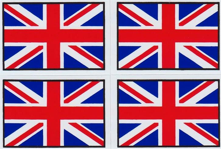 Union Jack [Engelse vlag] stickervel #3, Motoren, Accessoires | Stickers, Verzenden