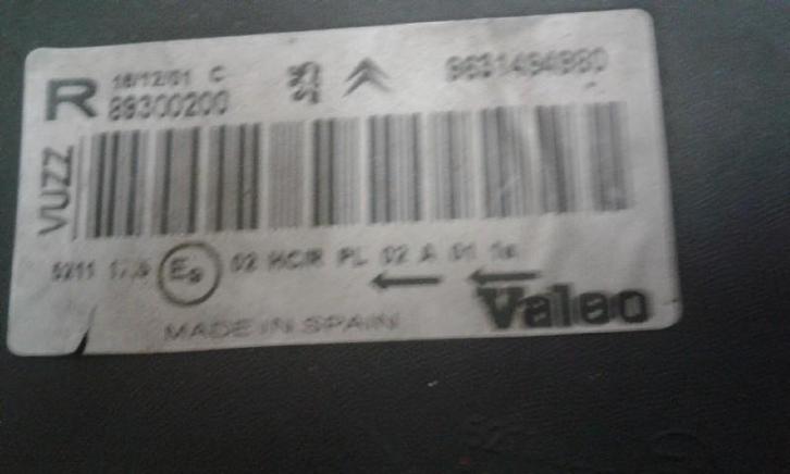 KOPLAMP RECHTS Xsara Picasso (CH) (|9631494980|6205W0|), Auto-onderdelen, Verlichting, Citroën, Gebruikt