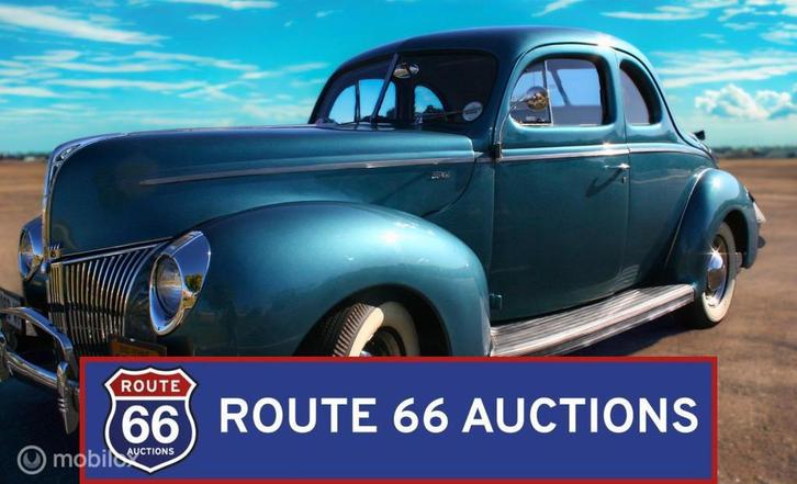 Ford Business Coupe Deluxe | 1940 | Route 66 Auctions, Autos, Oldtimers & Ancêtres, Entreprise, Achat, Ford, Essence, Autre carrosserie