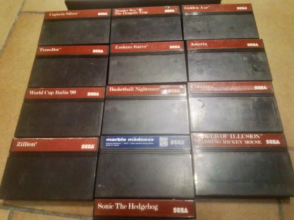 15 jeux sega master system tout pour 75 euros, Ophalen, Gebruikt, Master System