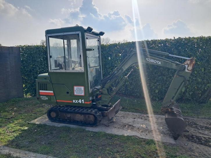 Minigraver Kubota KX41 / MARGE / Minikraan / Graafmachine, Articles professionnels, Machines & Construction | Grues & Excavatrices