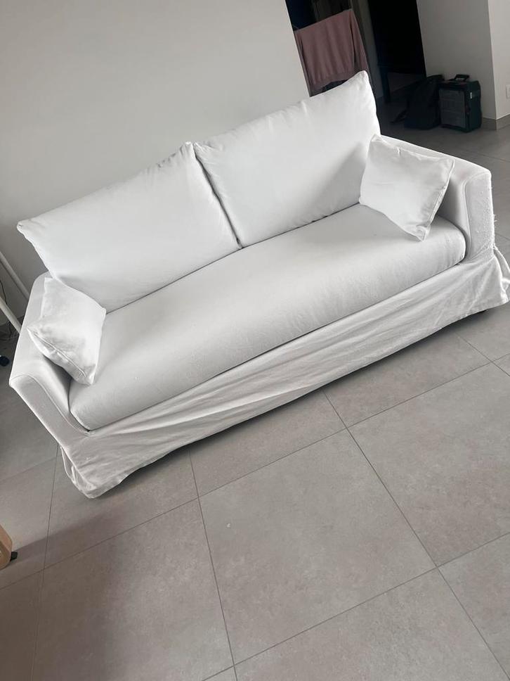 IKEA HYLTARP 2-seat sofa bed – 140200 bed – removable cover, Maison & Meubles, Canapés | Sofas & Chaises Longues, Utilisé, Deux personnes