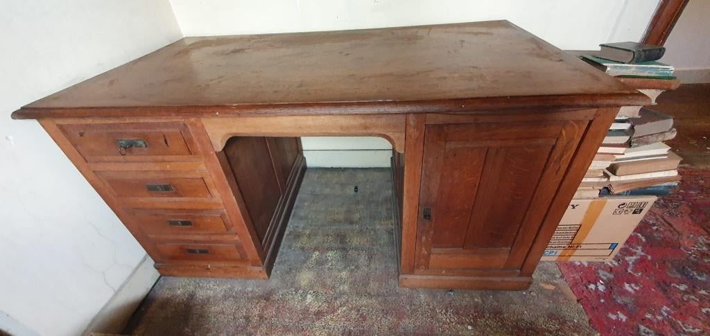 Bureau en bois, chêne, Maison & Meubles, Enlèvement, Bois