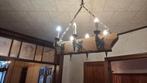 A vendre les 2 lustres bois et fer forgé 40€, Maison & Meubles, Enlèvement, Comme neuf, Bois