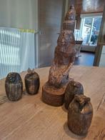 EGYPTISCHE STENEN BEELDJES.grote beeld 35 en de kleine 12cm, Ophalen