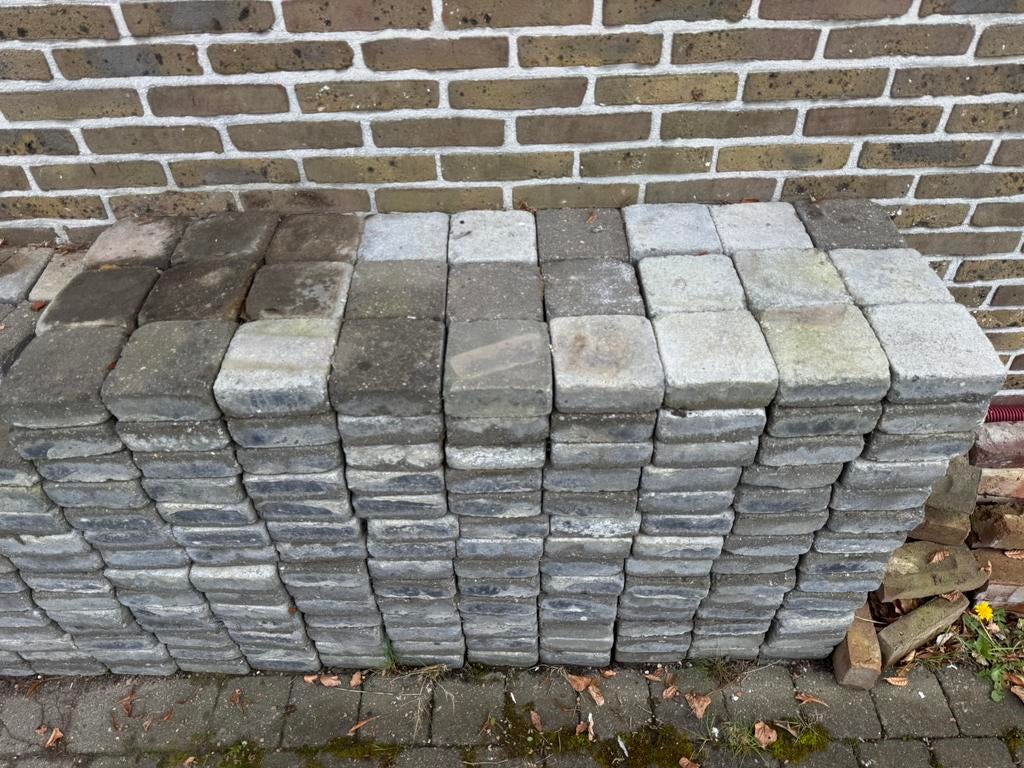 Klinker grijs 15x15x6, Béton, Enlèvement, Utilisé, Briques