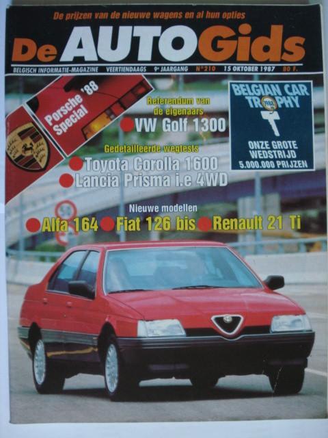 AutoGids 210, Boeken, Auto's | Folders en Tijdschriften, Gelezen, Algemeen, Verzenden