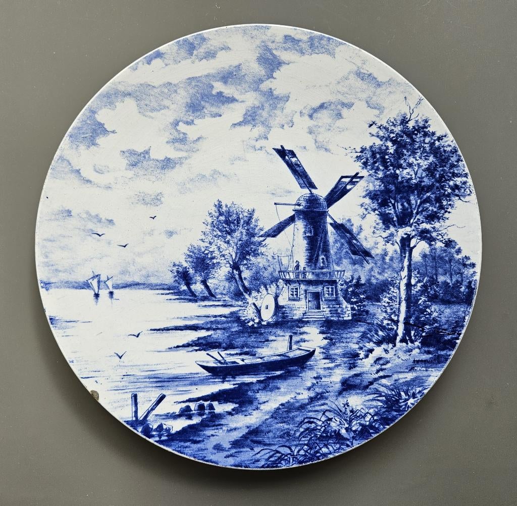 Grande assiette murale décorative, Antiek en Kunst, Antiek | Keramiek en Aardewerk, Ophalen