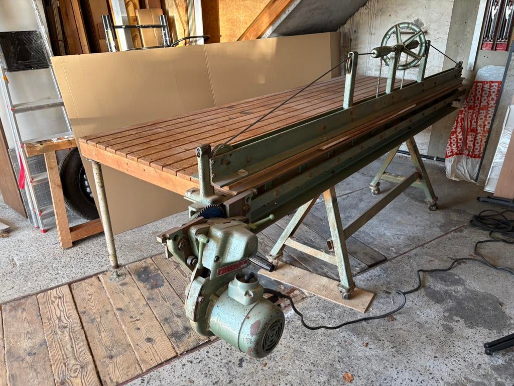 Scheer fineer zaag tafel, Enlèvement