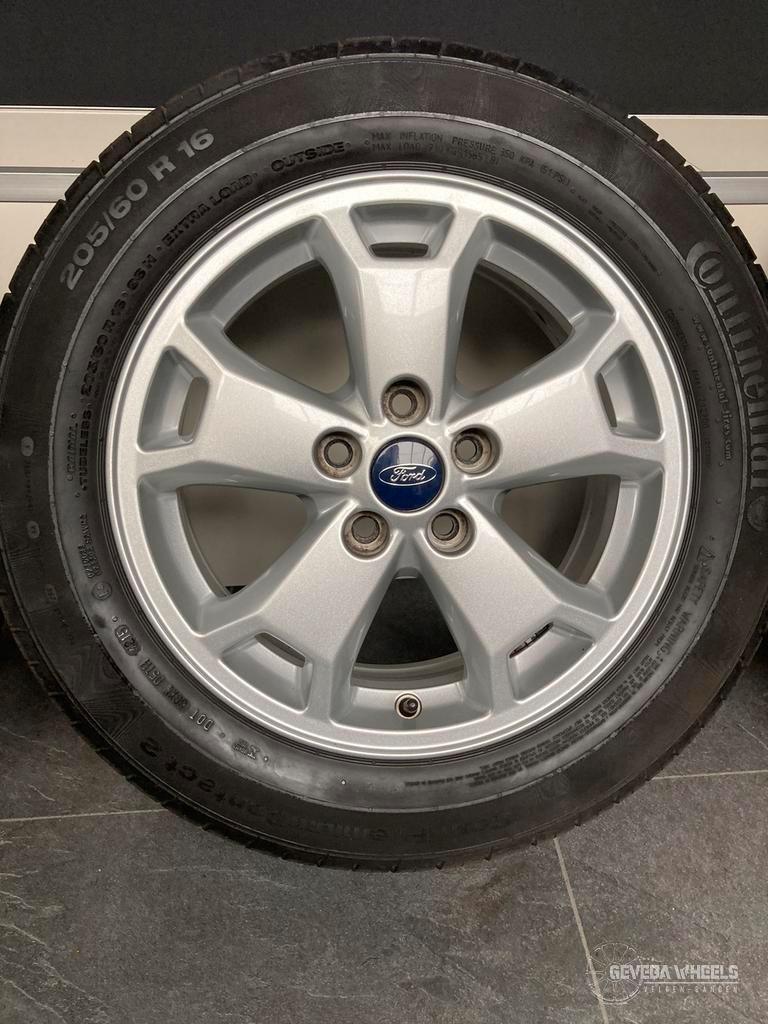 16'' originele Ford Transit Connect velgen + banden 5x108, Auto-onderdelen, Banden en Velgen, Banden en Velgen, Zomerbanden, 16 inch