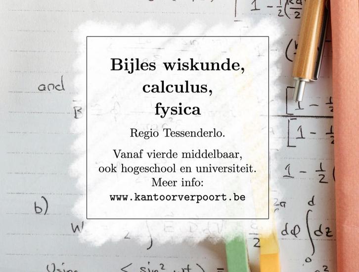 Bijles wiskunde en fysica (regio Tessenderlo), Services & Professionnels, Cours particuliers, Cours privés & Cours de langue, Leçon particulière