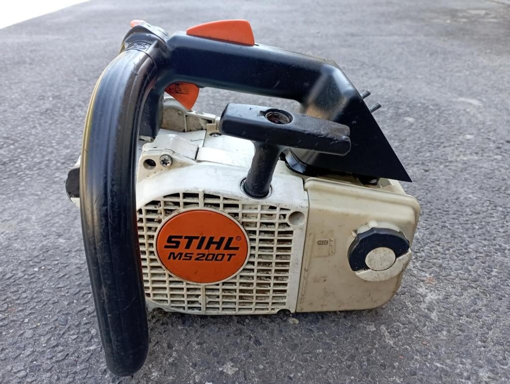Stihl MS 200T kettingzaag, Bricolage & Construction, Outillage | Scies mécaniques, Enlèvement, Utilisé, Tronçonneuse, Stihl