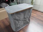 2 grijze wasmanden met onderverdeling/compartiment, Ophalen, Zo goed als nieuw, Overige typen