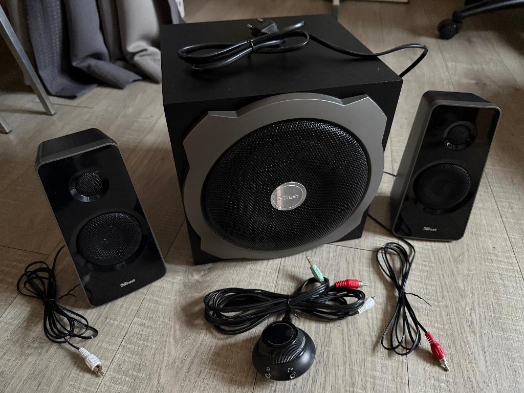 Trust Tytan 2.1 Gaming PC Speaker Set, Ophalen, Zo goed als nieuw, Audiokanaal 2.1, Trust Gaming speakers