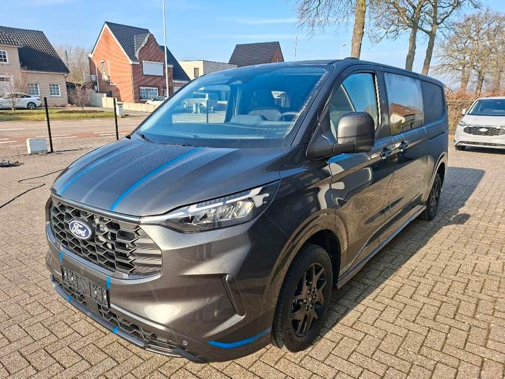 Ford Transit Custom SPORT L2 AUT driver ass pack 6 360°cam, Auto's, Ford, Bedrijf, Te koop, Transit, 360° camera, ABS, Achteruitrijcamera