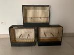 3 cages à canaris pour exposition, Enlèvement, Utilisé, Bois, Cage d'élevage