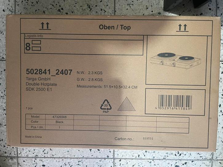 plaque de cuisson - NEUF, Electroménager, Tables de cuisson, Comme neuf, Enlèvement