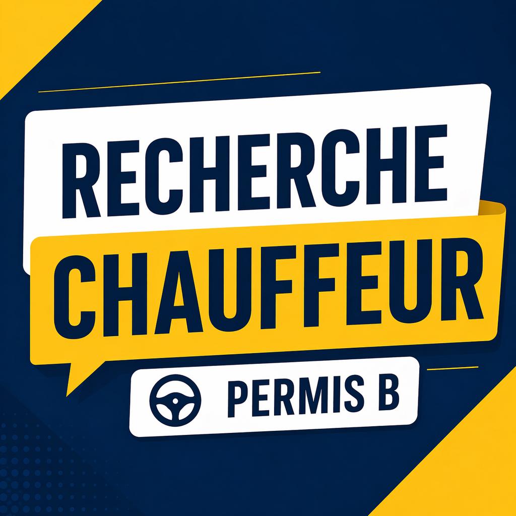 Recherche Chauffeur Permis B, Offres d'emploi, Emplois | Logistique, Achats & Transport