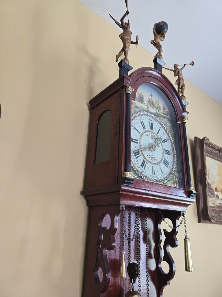 Prachtige Antieke Staande Klok – Volledig Functioneel, Enlèvement