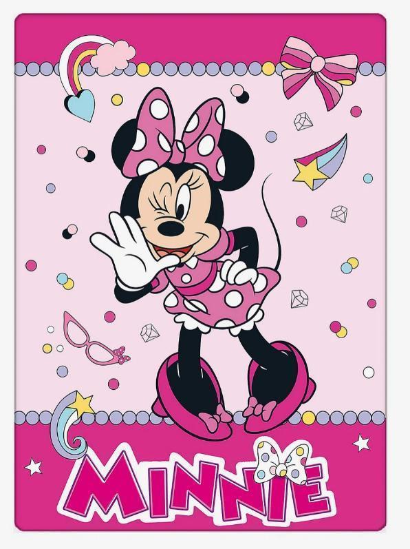 Minnie Mouse Fleece Deken Roze - Disney  Fleecedeken / Plaid, Kinderen en Baby's, Kinderkamer | Beddengoed, Nieuw, Deken of Dekbed