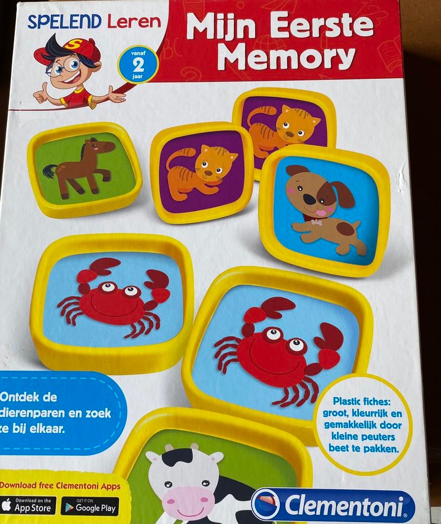 Memory spel van clementoni, Ophalen, Gebruikt