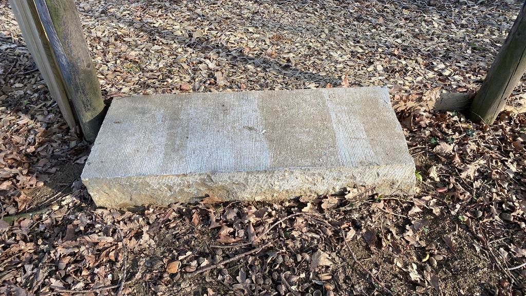 Hardstenen dorpel/traptrede 80x33,5x12 cm Arduin, Ophalen, Gebruikt, Blok, 25 cm of meer