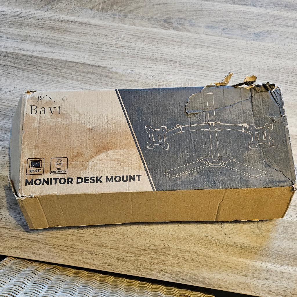 BAYT computerschermvoet voor 2 schermen, Informatique & Logiciels, Ordinateurs & Logiciels Autre, Enlèvement, Neuf