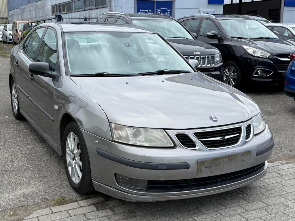 Saab 9-3 2.0 Benzine Automaat 2006. 110kw, Auto's, 110 kW, 4 cilinders, Leder, Grijs