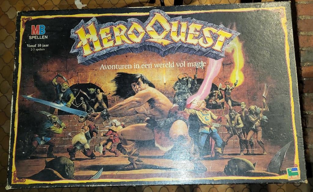 HeroQuest 1989 NL – COMPLEET, Hobby en Vrije tijd, Gezelschapsspellen | Bordspellen, Vijf spelers of meer, Ophalen of Verzenden