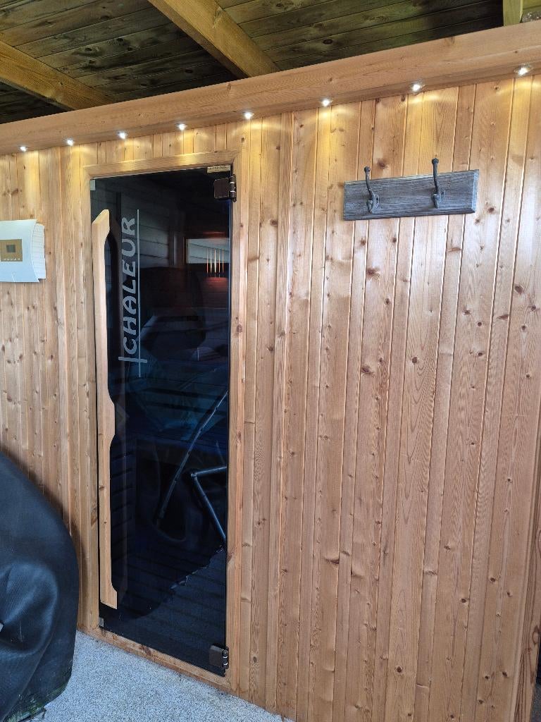 Finse sauna, Sports & Fitness, Sauna, Enlèvement, Comme neuf, Finlandais ou Traditionnel, Sauna complet