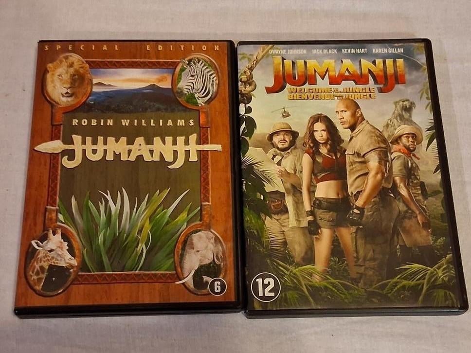 2 DVD de Jumanji & Jumanji, bienvenue dans la jungle, CD & DVD, DVD | Aventure, À partir de 6 ans, Enlèvement ou Envoi, Comme neuf