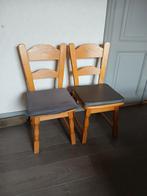 Chaises bois clair, Enlèvement, Utilisé, Bois, Deux