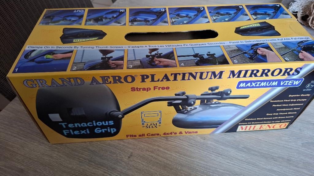 Milenco Grand Aero Platinum Mirror, Caravanes & Camping, Caravanes Accessoires, Enlèvement