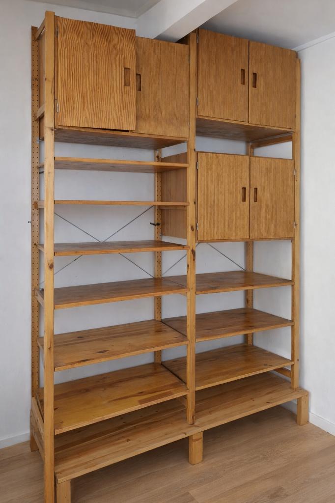 IKEA IVAR bois massif – étagère modulable avec portes, Maison & Meubles, Armoires | Étagères, Comme neuf, Enlèvement