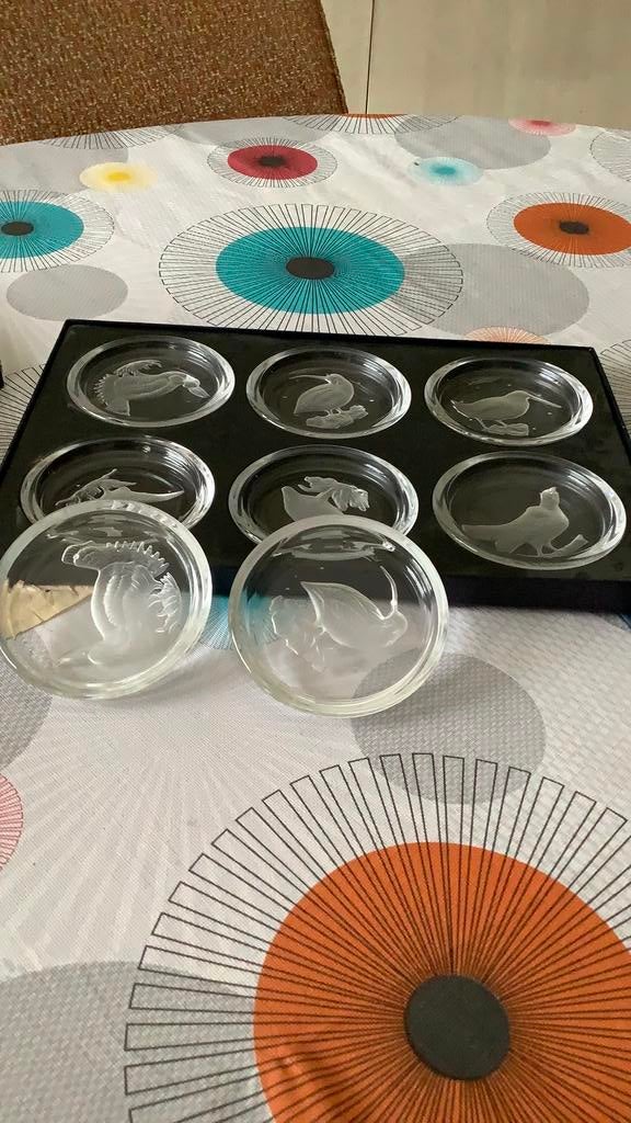 Vintage collection Val Saint Lambert « Oiseaux de gibier », Antiquités & Art, Enlèvement ou Envoi