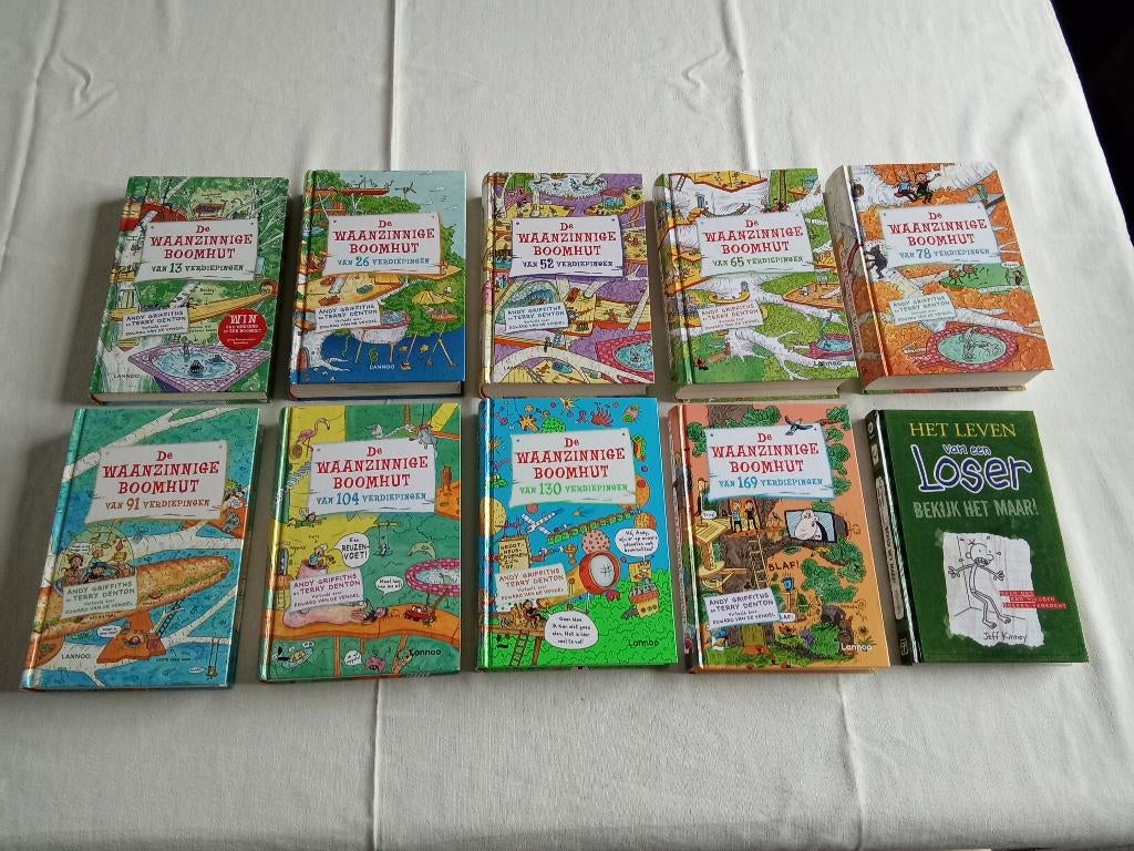 De waanzinnige boomhut 9 boeken plus 1 extra boek izgst., Ophalen of Verzenden, Zo goed als nieuw, Andy Griffiths; Terry Denton