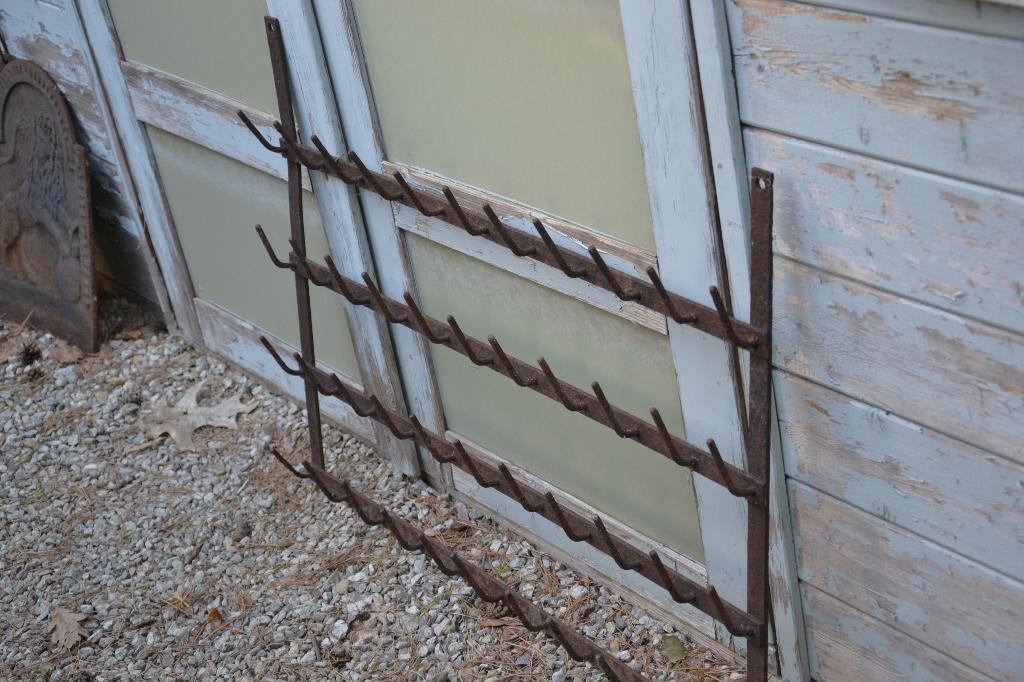 antiek wijnflessen droogrek, Ophalen