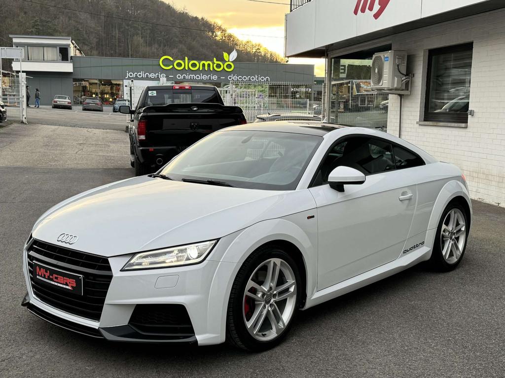 Audi TT COUPE 2.0 TDi 184CV S-LINE GPS CUIR XÉNON LED, Autos, Audi, Cuir, Entreprise, 1445 kg, Noir