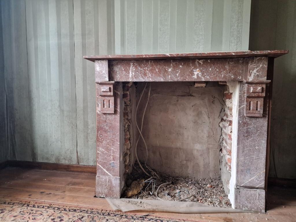 Schouw in marmer, Ophalen