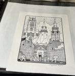 Zeefdrukken originele Stad Mechelen handgesigneerd Steven, Ophalen