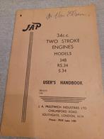 Jap 34cc motorhandleiding, Motoren, Onderdelen | Oldtimers, Ophalen of Verzenden