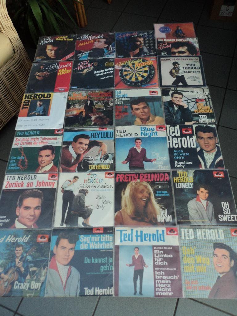 Ted Herold lot van 25 singles voor 25 euro!, Enlèvement ou Envoi, Single, Utilisé, Pop