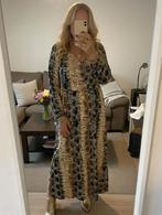 Lange jurk in slangenprint maat 42/44, Brun, Sous le genou, Envoi, Taille 42/44 (L)