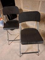 2 chaises de bar pliantes Ikea Franklin, Avec repose-pieds, 2 tabourets, Enlèvement, Utilisé