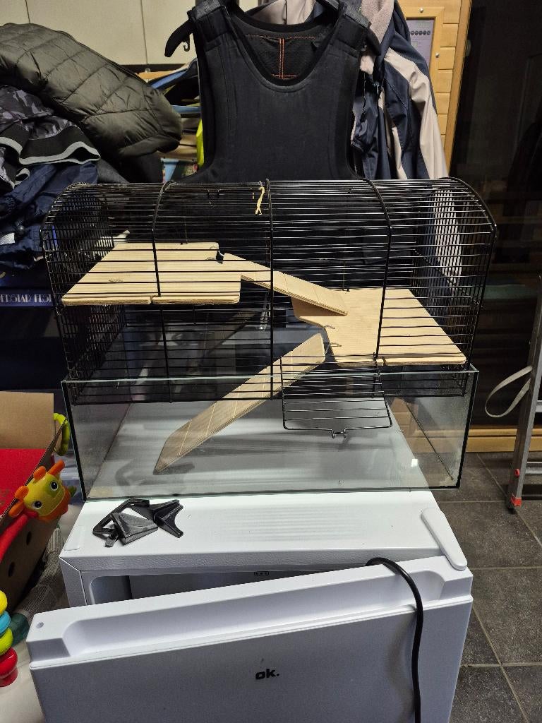 hamsterhok, Gebruikt, Minder dan 75 cm, Muis, Hok