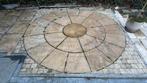 Carrelage de jardin beige, rond, GRATUIT, Jardin & Terrasse, Enlèvement, Utilisé, 5 à 10 m², Tuiles de terrasse