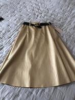 Gouden lederen rok, Kleding | Dames, Verzenden, Nieuw, Maat 38/40 (M)