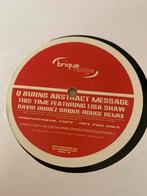 Q-Burns Abstract Message - This Time, CD & DVD, Vinyles | Dance & House, Utilisé, Enlèvement ou Envoi