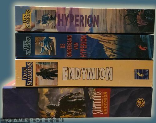 Hyperioncanto's - Dan Simmons - Luitingh Sijthoff - 4x - SC, Boeken, Fantasy, Gelezen, Ophalen of Verzenden